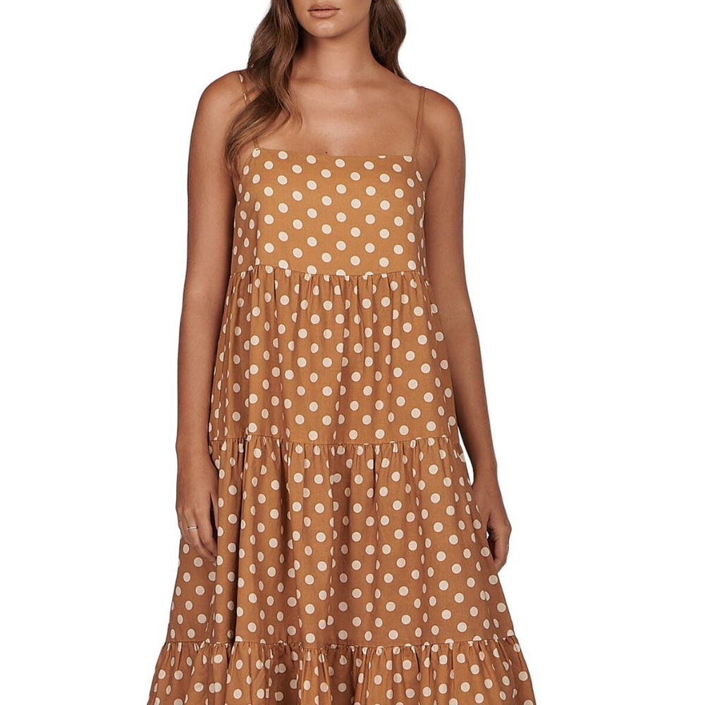 Anthropologie Charlie Holiday Isabella Maxi Dress - Polka Dot